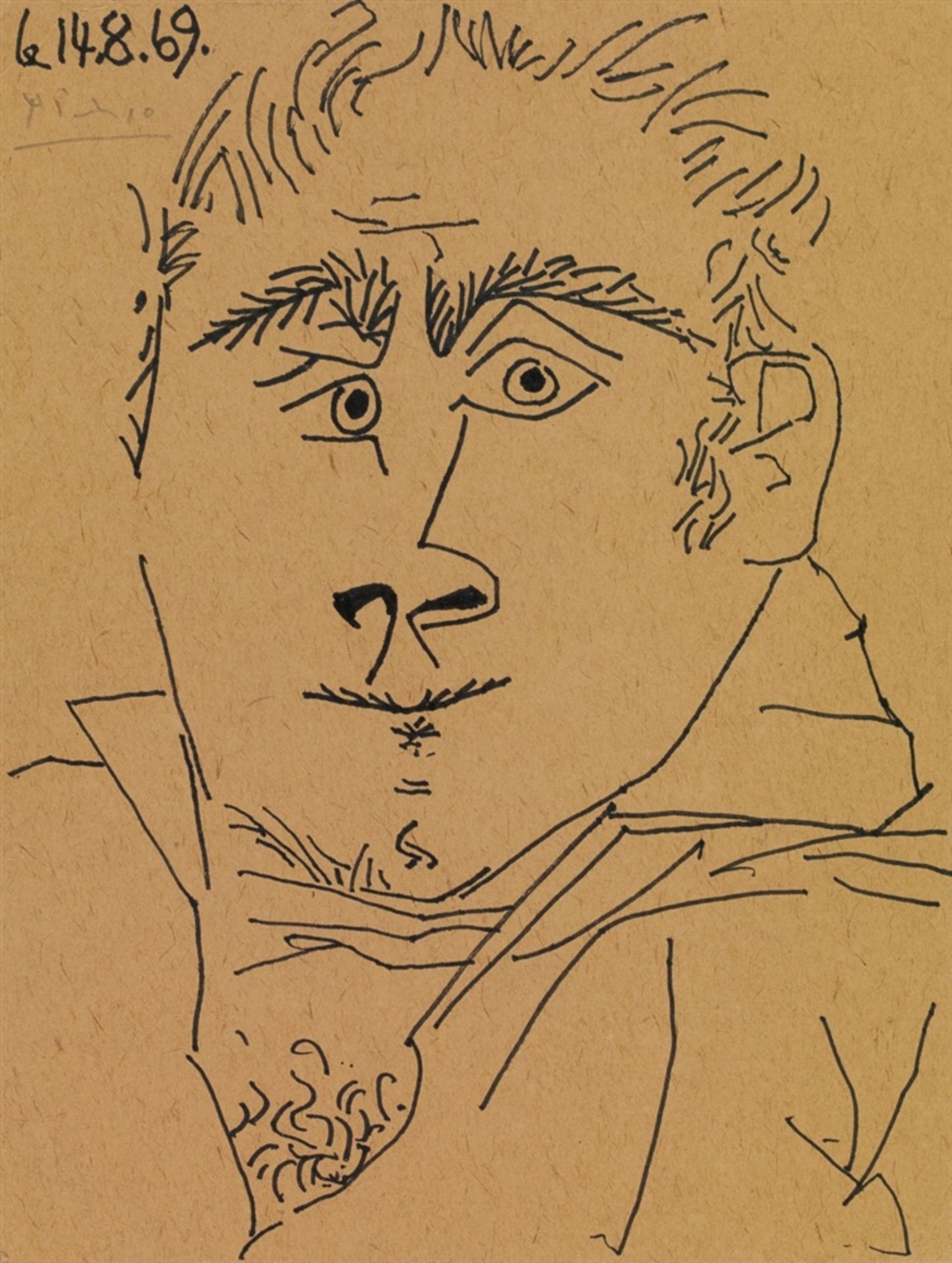 Pablo PicassoTête D'Homme (LE 14 AOÛT 1969)