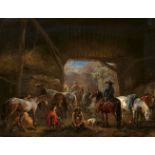 Philips WouwermanPferdestall mit Reisenden