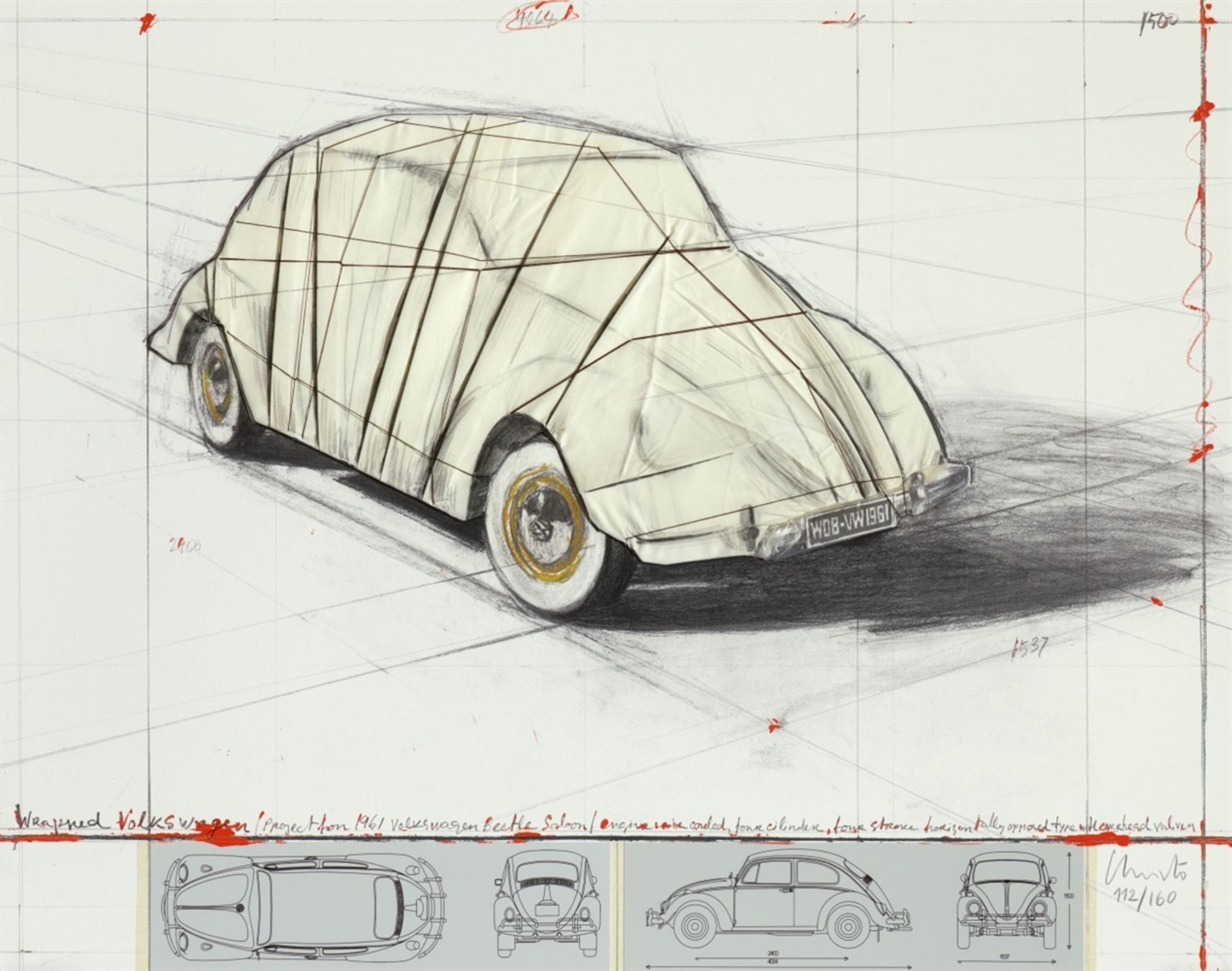 ChristoWrapped Volkswagen, Project for 1961 Volkswagen Beetle Saloon