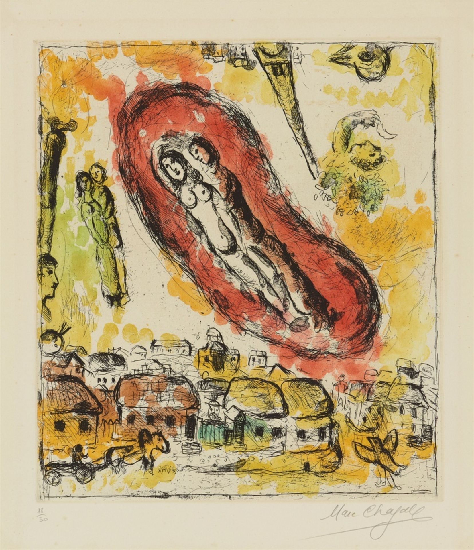 Marc ChagallLe nuage aux amoureux