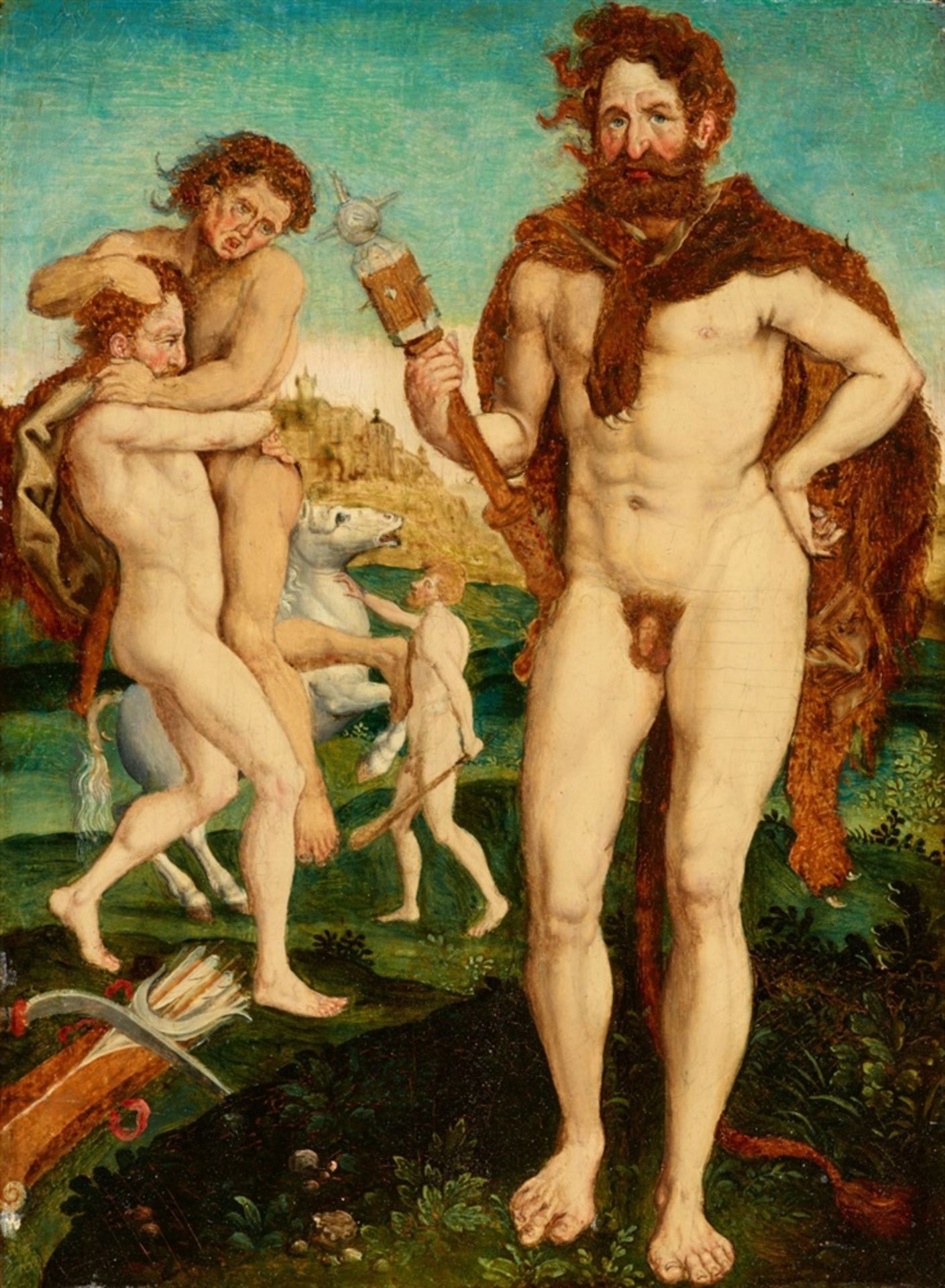 Deutscher Meister Ende 16. JahrhundertDrei Taten des Herkules - Image 2 of 3