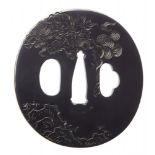 Tsuba. Shakudo. Yokoya-Arbeit. 18. Jh.