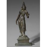 Shri Devi. Bronze. Süd-Indien. 15./16. Jh.