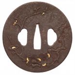 Tsuba. Eisen. Bushu-Arbeit. 18./19. Jh.