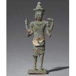 Vishnu. Bronze. Kambodscha. Wohl 12./13. Jh.