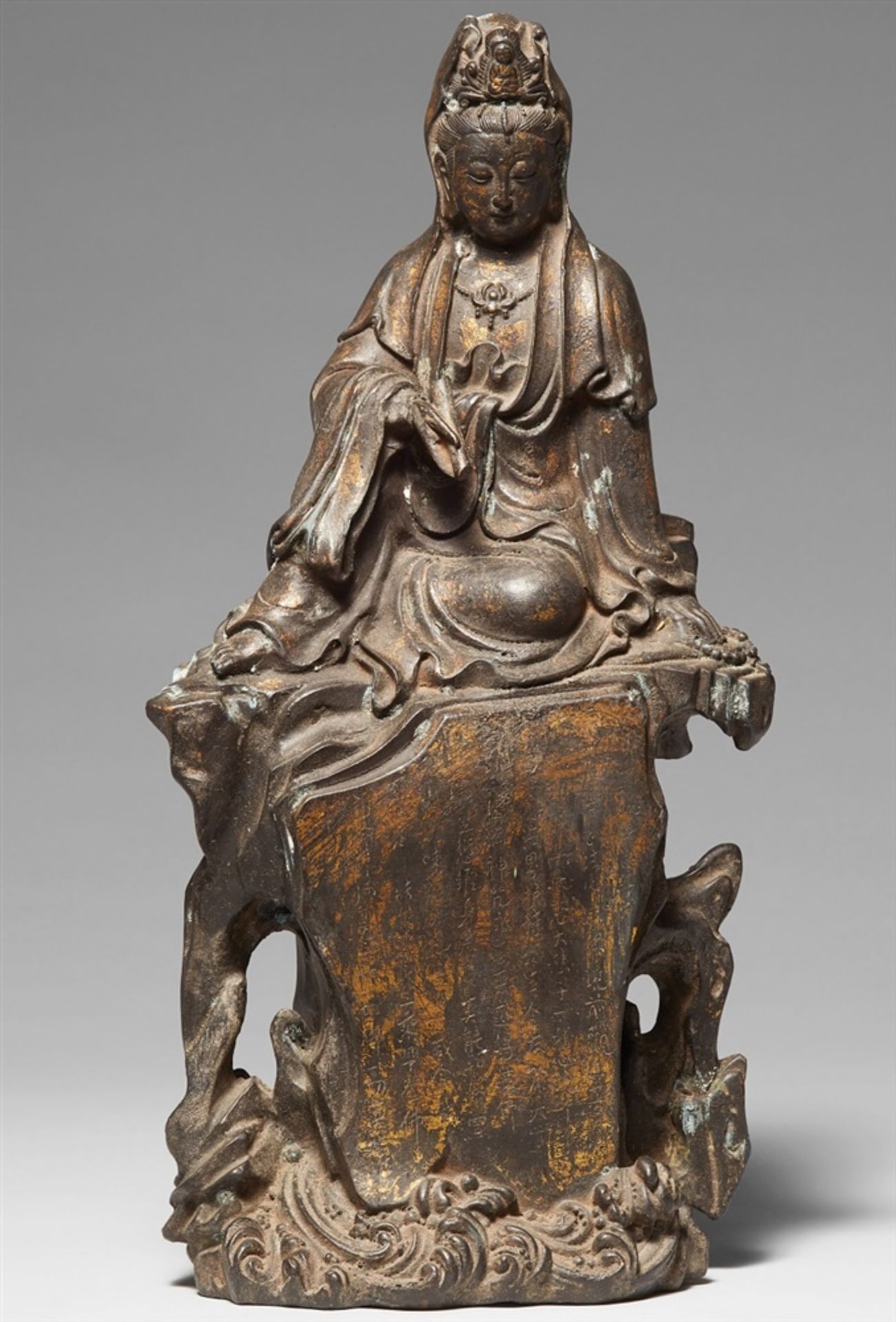 Bodhisattva Guanyin, Bronze. Süd-China. 18. Jh.