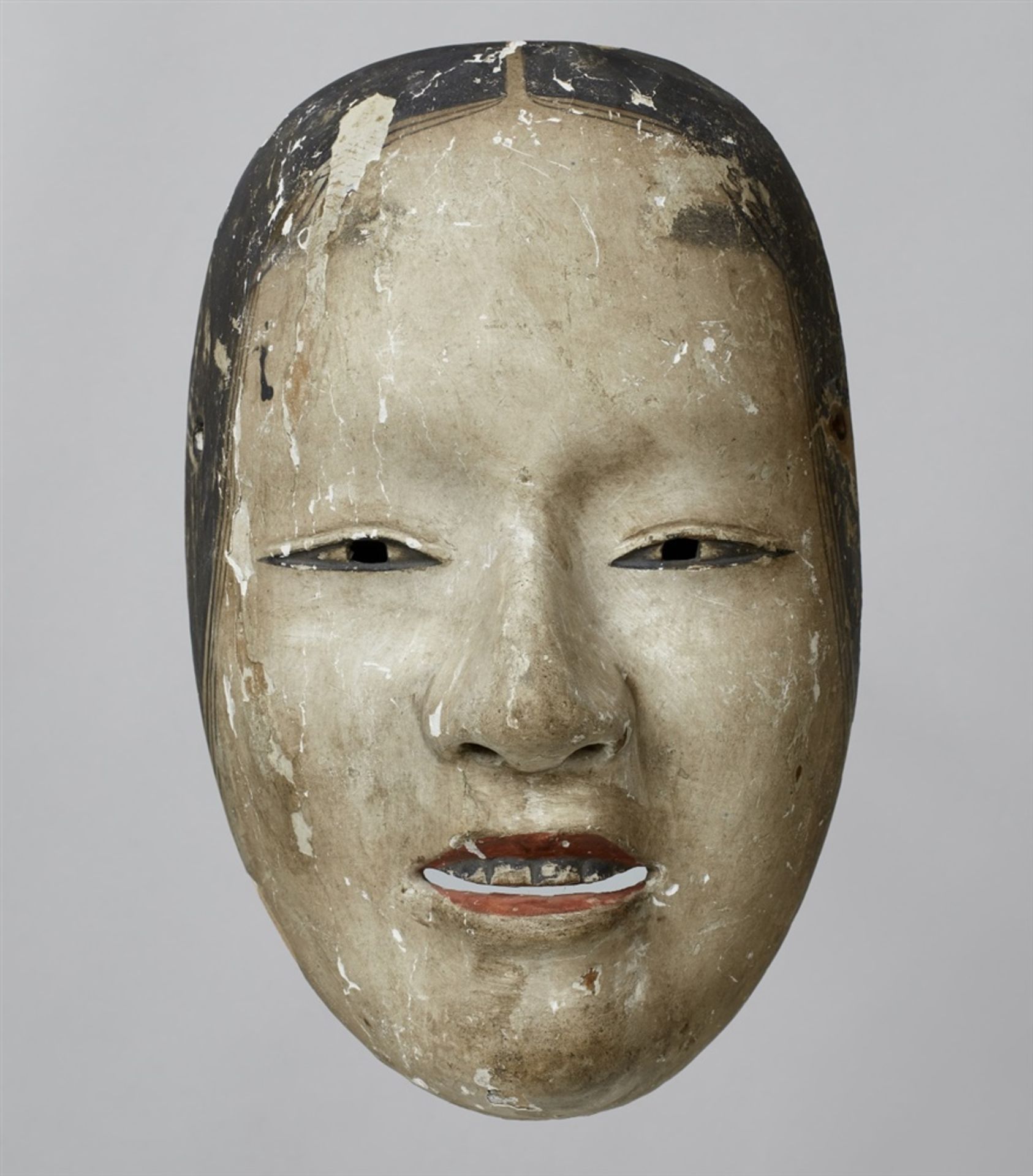 No-Maske von Typ Zo-onna. Holz, bemalt. Edo-Zeit