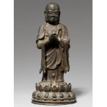 Luohan Ananda. Bronze. Ming-Zeit