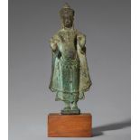 Buddha, königlich geschmückt. Bronze. Kambodscha, Baphuon-Stil, 12. Jh.