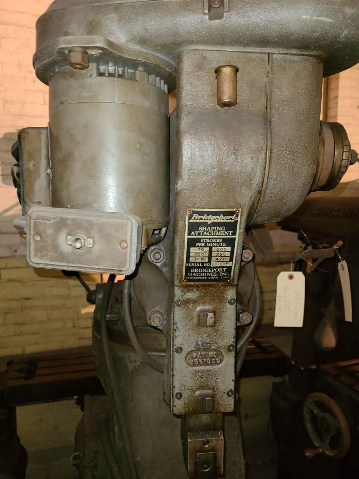 Brideport Milling Machine with Shaping Attachment - Image 9 of 11
