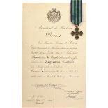 The "Commemorative Cross of the 1916-1918 War", 1918, to a Captain from the 14th Artillery Regiment