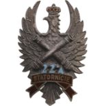 Badge of the 22nd Artillery Regiment, 2nd Model.