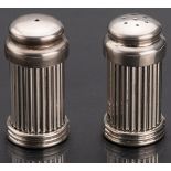 Salt and pepper metal shaker set