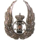Observer Badge, King Carol II Model with a cut-out chip 1931-1940