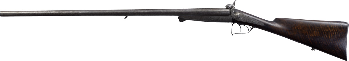 Hunting percussion Rifle with two barrel, 19th Century - Image 2 of 2