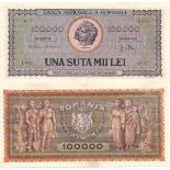 100000 Lei (25.1.1947) dated 25 th of January 1947