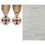 ORDER OF THE CROWN OF ROMANIA, 1881