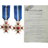 ORDER OF THE CROWN OF ROMANIA, 1881