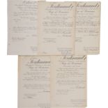 LOT OF 5 AWARDING DOCUMENTS