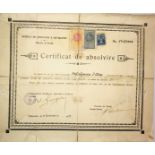 Artillery School Graduation Certificate