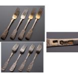 Set of four cake forks