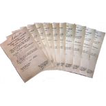 LOT OF 10 AWARDING DOCUMENTS