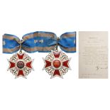 ORDER OF THE CROWN OF ROMANIA, 1881