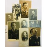 Group of 9 Photos of Officers wearing Orders and Badges