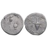 Marcus Antonius und L. Munatius Plancus, Denarius 40 BC