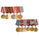 Medal Bar with 6 Decorations