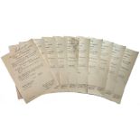 LOT OF 10 AWARDING DOCUMENTS