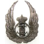 Observer Badge, King Carol II Model with a cut-out chip 1931-1940