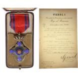 ORDER OF THE STAR OF ROMANIA, 1864, to a City Councelor of Vienna