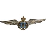 Pilot Badge for Graduates of the "Sport and Tourism"Department, King Carol II Model 1931-1940