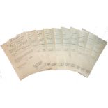 LOT OF 10 AWARDING DOCUMENTS