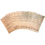 LOT OF 10 AWARDING DOCUMENTS