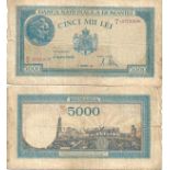 5000 Lei (10.10.1944 - 20.12.1945), dated 15th of December 1944