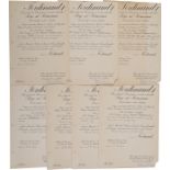 LOT OF 7 AWARDING DOCUMENTS