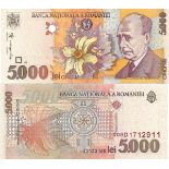 1996-2000 ISSUE, 5000 Lei (1998)