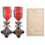 ORDER OF THE STAR OF ROMANIA, 1864