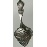 Large decorative spoon in sterling silver