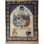 Armenian rug - knotted rug, wool and silk on cotton