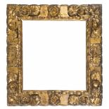 Carved and gilded Spanish wooden frame. 17th century.