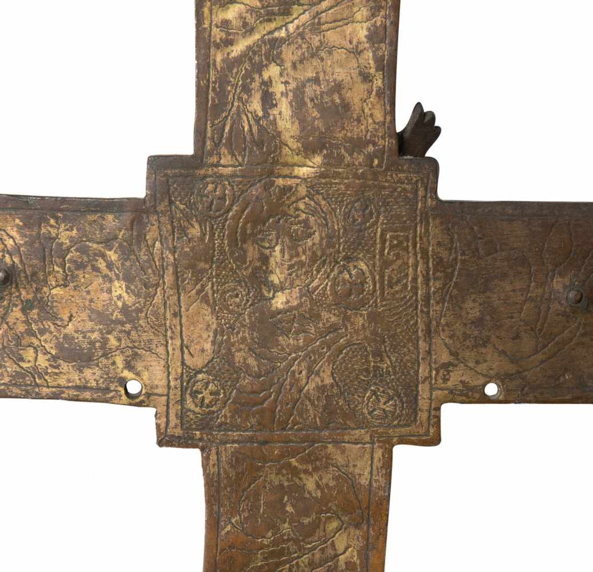 Gilded and chased processional crucifix. Spain. Gothic. 14th century. - Bild 10 aus 10