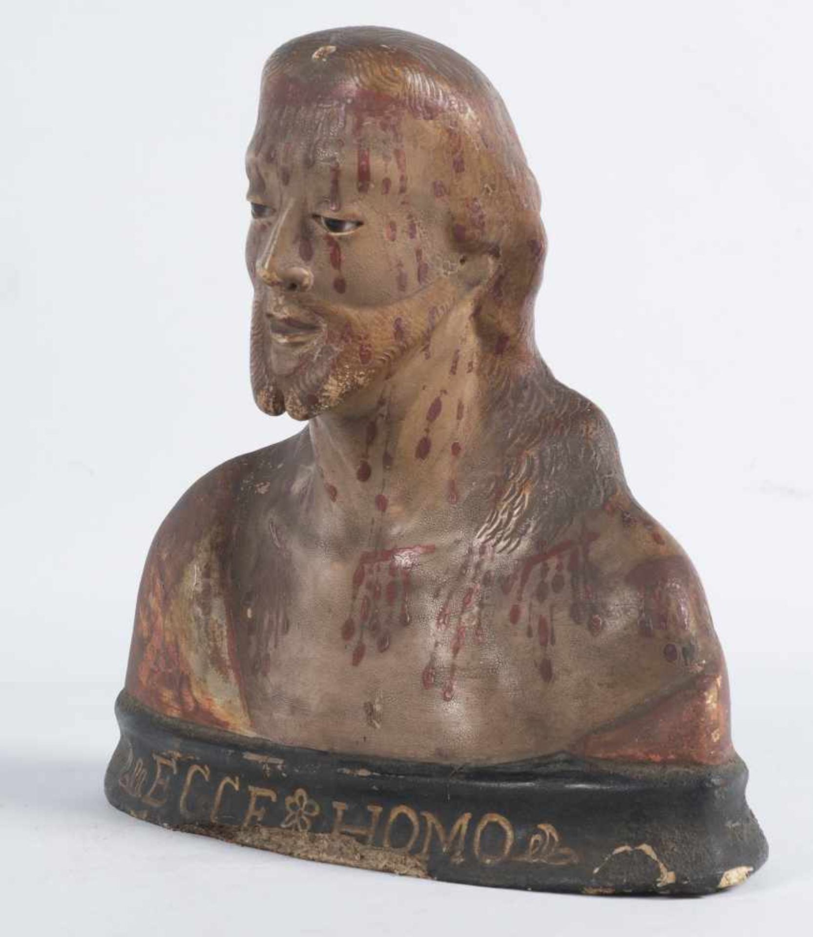 Ecce Homo. Polychromed, sized cloth sculpture. Italy. 17th – 18th century. <b - Bild 3 aus 5