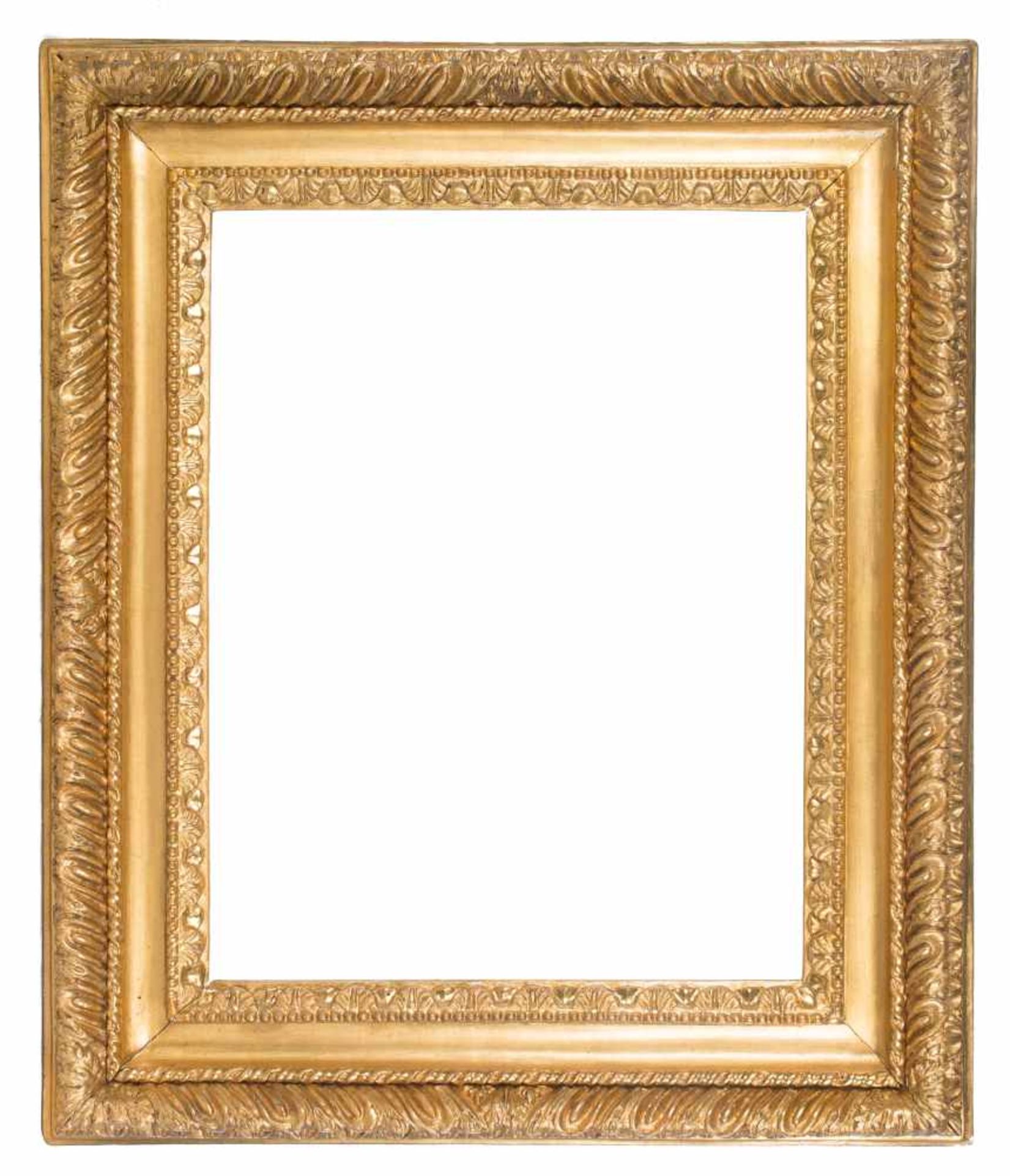 Carved and gilded wooden frame. Italy. 18th century.