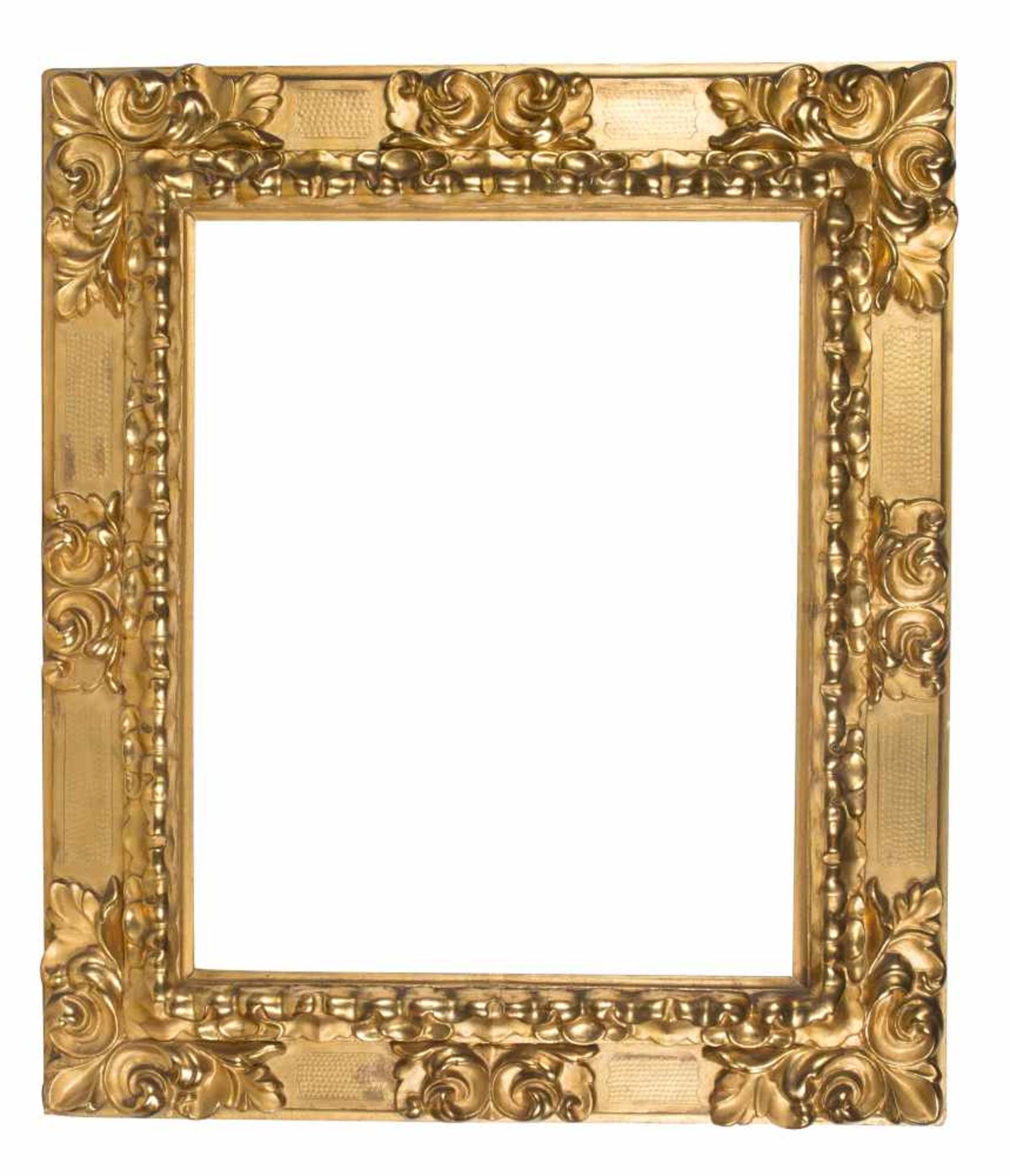 Carved and gilded wooden frame. 19th century.