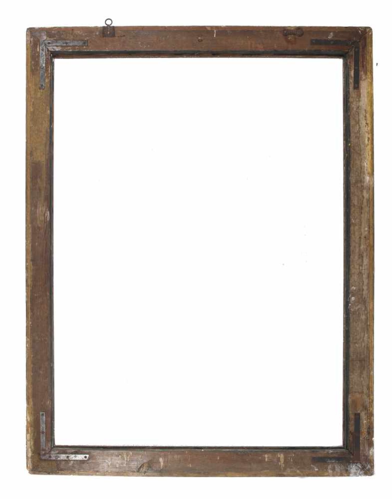 Large carved and gilded wooden Spanish frame. 17th century. - Bild 4 aus 4