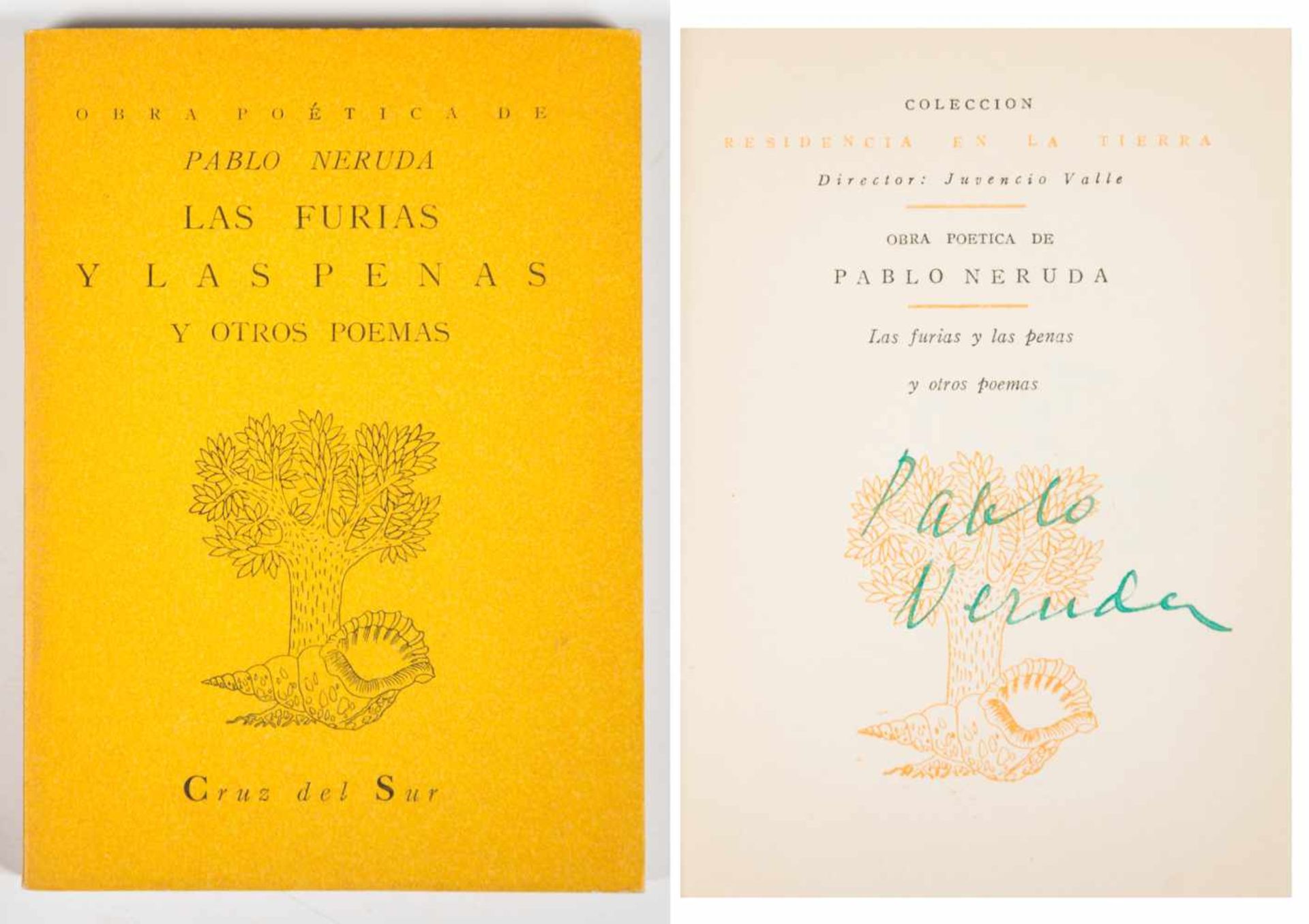 Lot of 10 small poetic works by Pablo Neruda:La canción de la fiesta. Crepusculario. Santiago de - Bild 19 aus 22