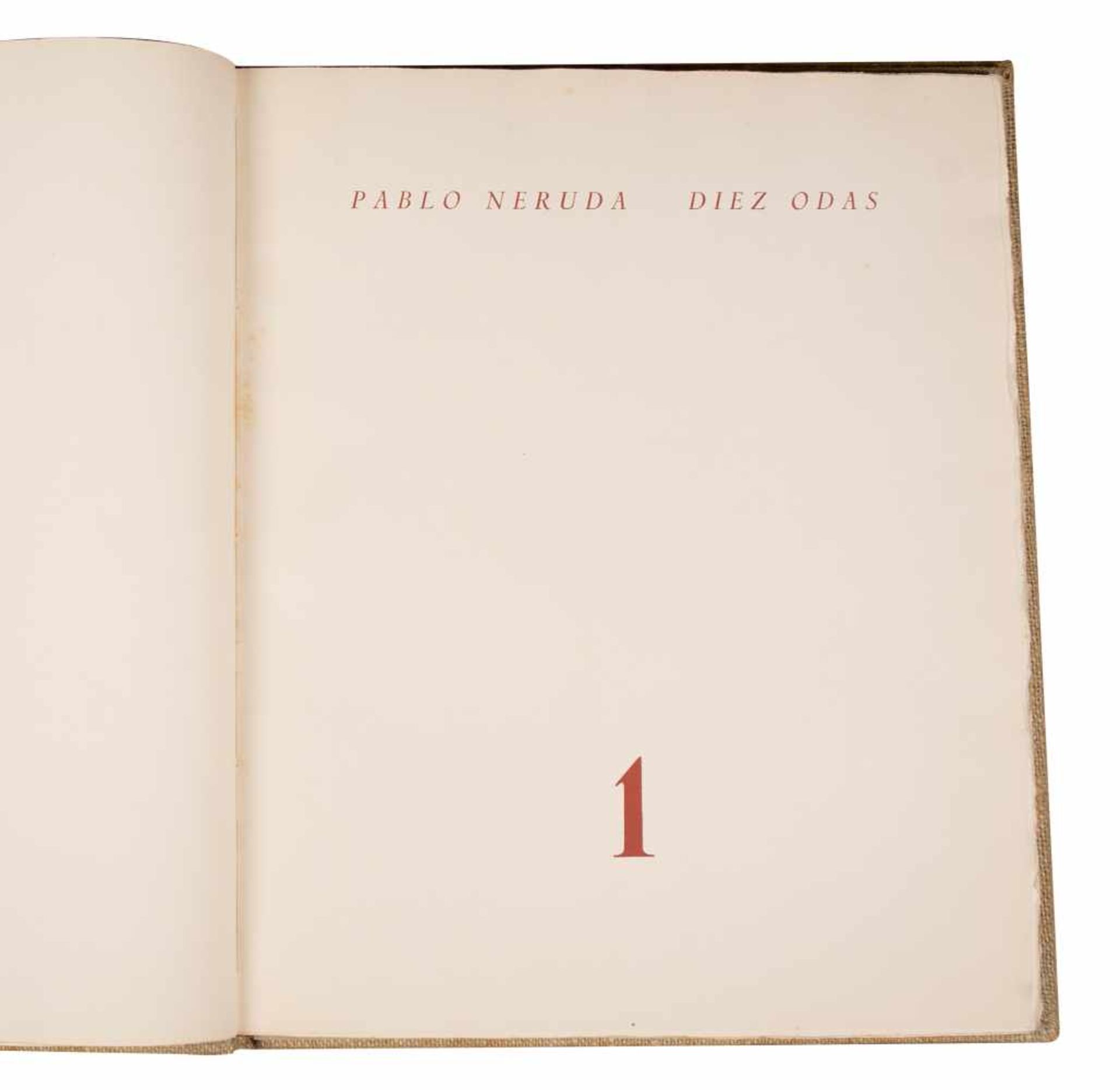 "Diez odas para diez grabados (Ten odes for ten prints)." Neruda, Pablo and Bru, Roser. 1st edition, - Bild 8 aus 12